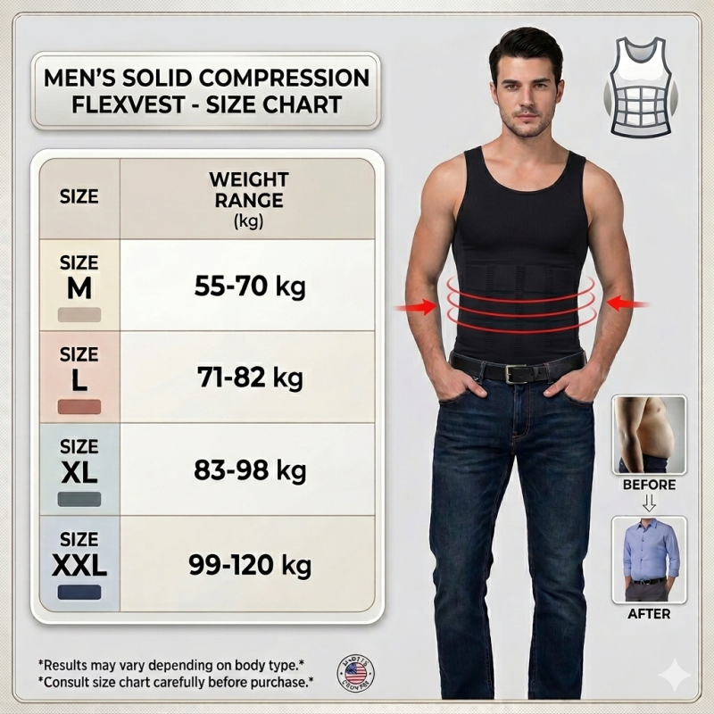 Men's Solid Compression Flexvest 3